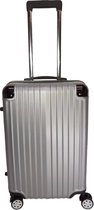 Bagage koffer 64cm 4 dubbele wielen trolley - Zilver