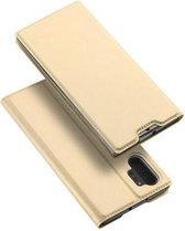 Hoesje geschikt voor Samsung Galaxy Note 10 Plus - dux ducis skin pro book case - goud