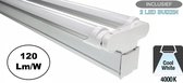 Complete LED TL Montagebalk 120cm, 36W, 4320LM (High Lumen), 4000K Neutraal Wit, IP20, Incl. 2x led buis