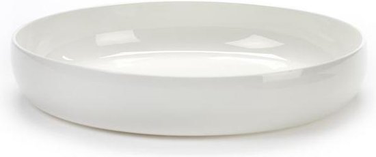 Serax Piet Boon Base diep bord D24cm H4,5cm wit geglazuurd (set van 4)