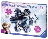 Disney Frozen Elsa's Snowflake (73 PC Shaped Snowflake Puzzle with Glitter)