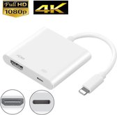 Lightning naar hdmi adapter met lightning oplaadpoort 1080 pixels