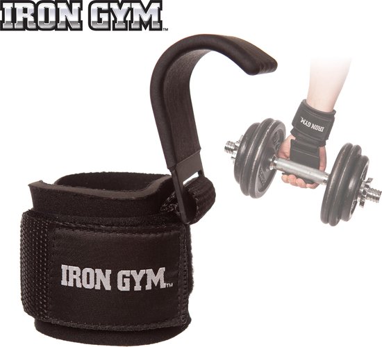 Iron Gym Grip Straps met haak Lifting Straps Wristbands bol