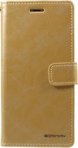 Mercury Goospery - iPhone Xs Hoesje - Wallet Case Cabello Goud