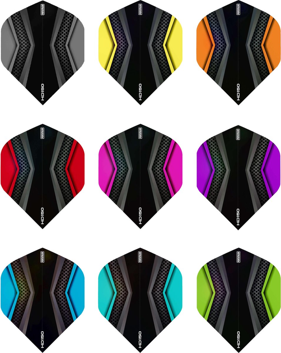 Pentathlon HD150 Dart Flights - Slim Clear