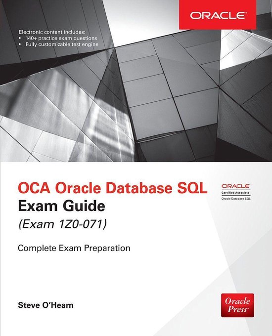 Oracle Press - OCA Oracle Database SQL Exam Guide (Exam 1Z0- ... - cover