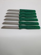 Solingen schilmes met kartel vlijmscherpe Messen set 6-delig van roesvrij staal(Groen) Made in Germany