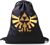 Zelda - Metallic Gold Logo gymtas zwart