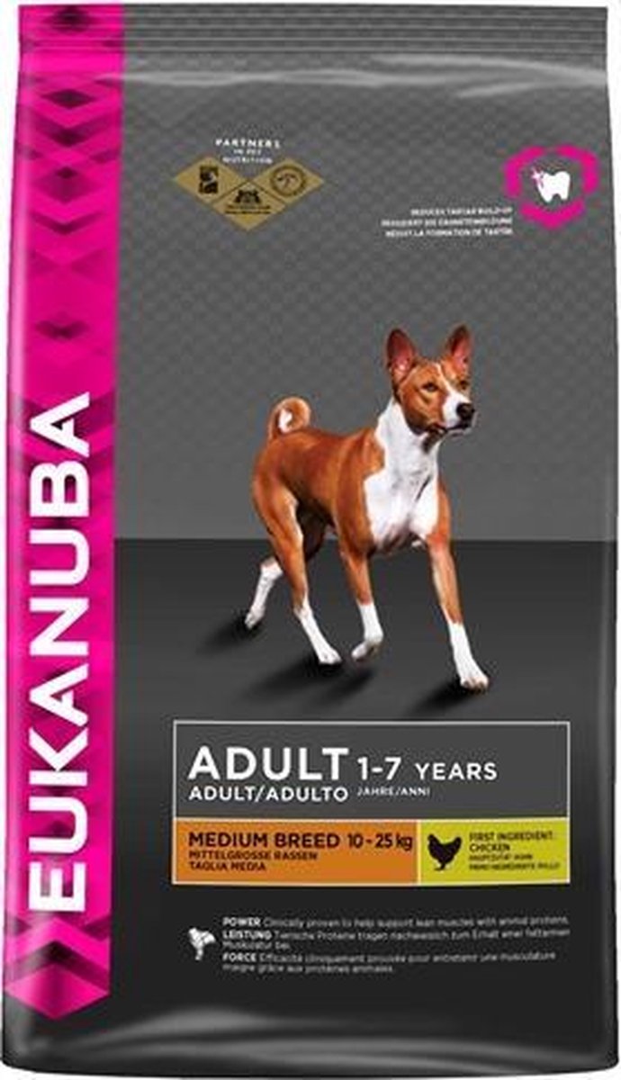 Eukanuba Dog Adult Medium Breed Chicken - 12 KG
