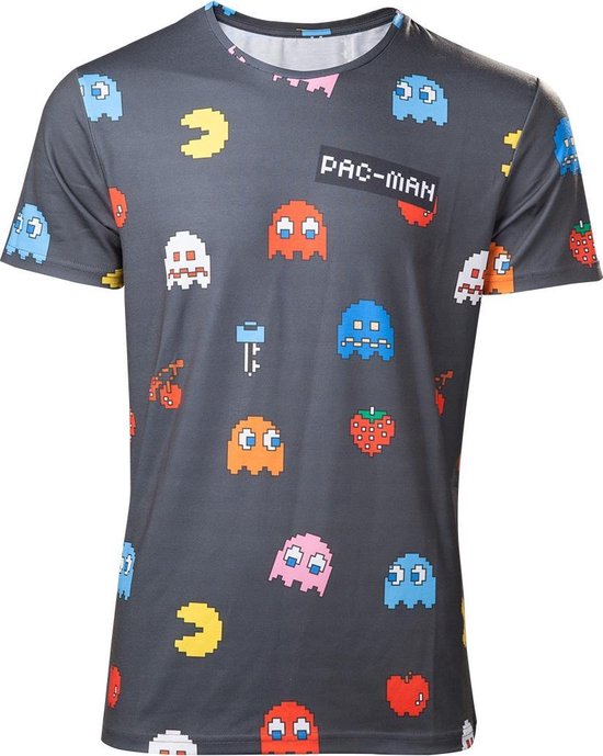 Pacman All Over Characters Tshirt L