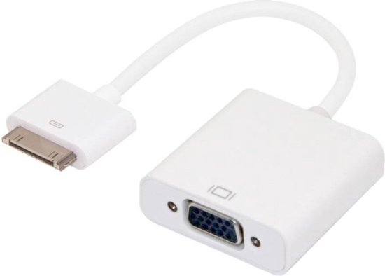 onderhoud Raap bladeren op Luidspreker VGA connector voor iPad 2 3, iPhone 4 S - VGA adapter - aansluiting voor  beamer, HD... | bol.com