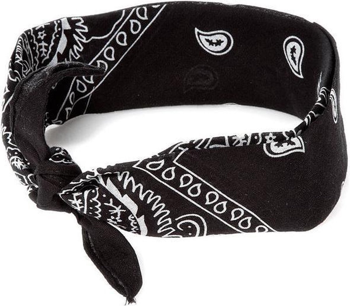 Paisley bandana zwart - 100% katoen - Accessoire - Carnaval - Merkloos