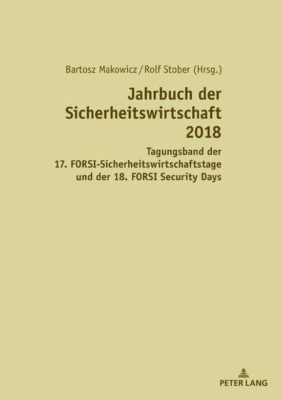 Jahrbuch der Sicherheitswirtschaft 2018 - cover