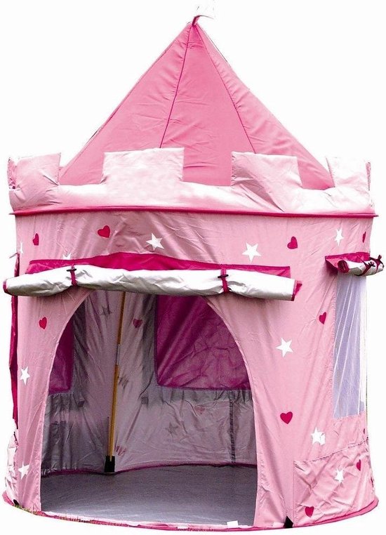140cm Tente Enfant Chateau Princess Jeu de Tente Portable Tent