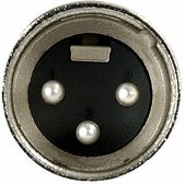 DAP Audio DAP N-CON 3-polige XLR male connector, Nikkel, zwarte eindkap Home entertainment - Accessoires