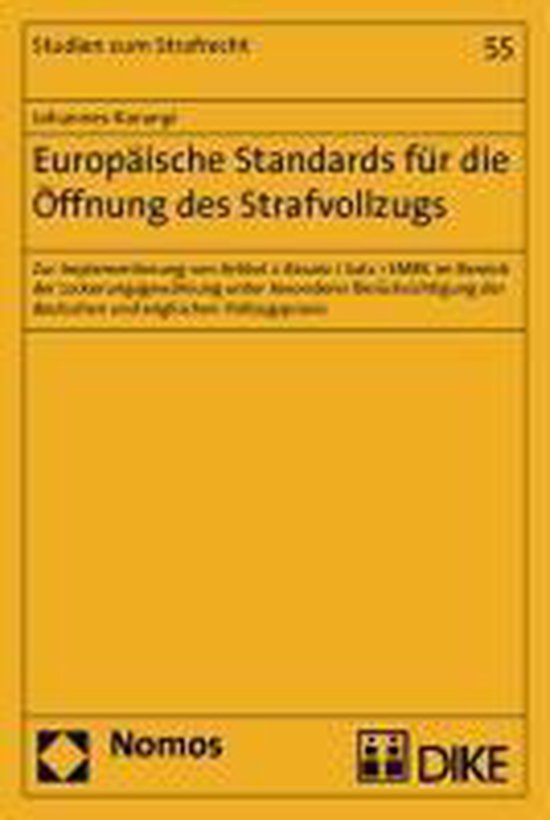 Koranyi, J: Europäische Standards für die Öffnung des Str ... - cover