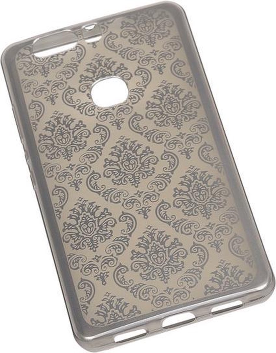 Zilver Brocant TPU back case cover hoesje voor Huawei Honor V8
