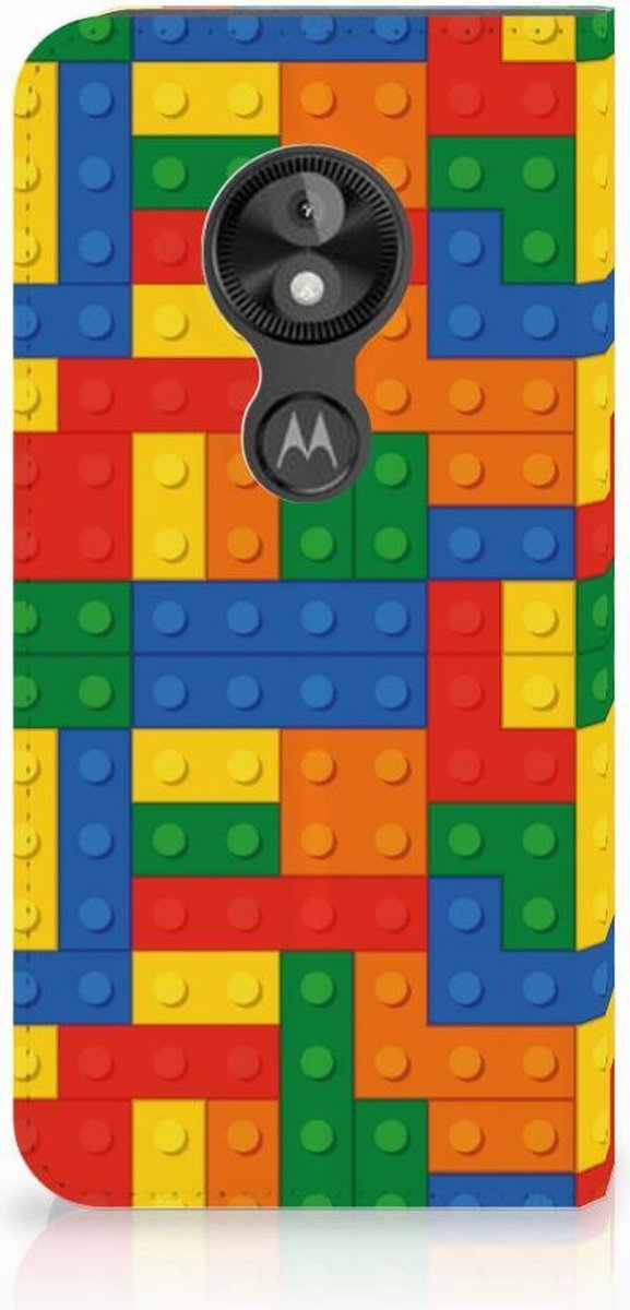 Motorola Moto E5 Play Hoesje met Magneet Blokken