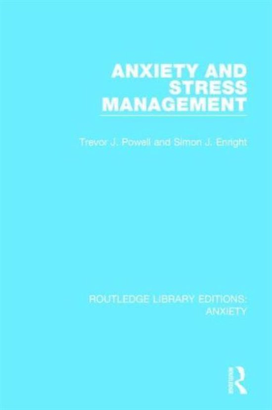 Anxiety and Stress Management - cover