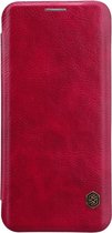 Nillkin - Samsung Galaxy S8 Plus Cover - Leather Case Qin Series Rood
