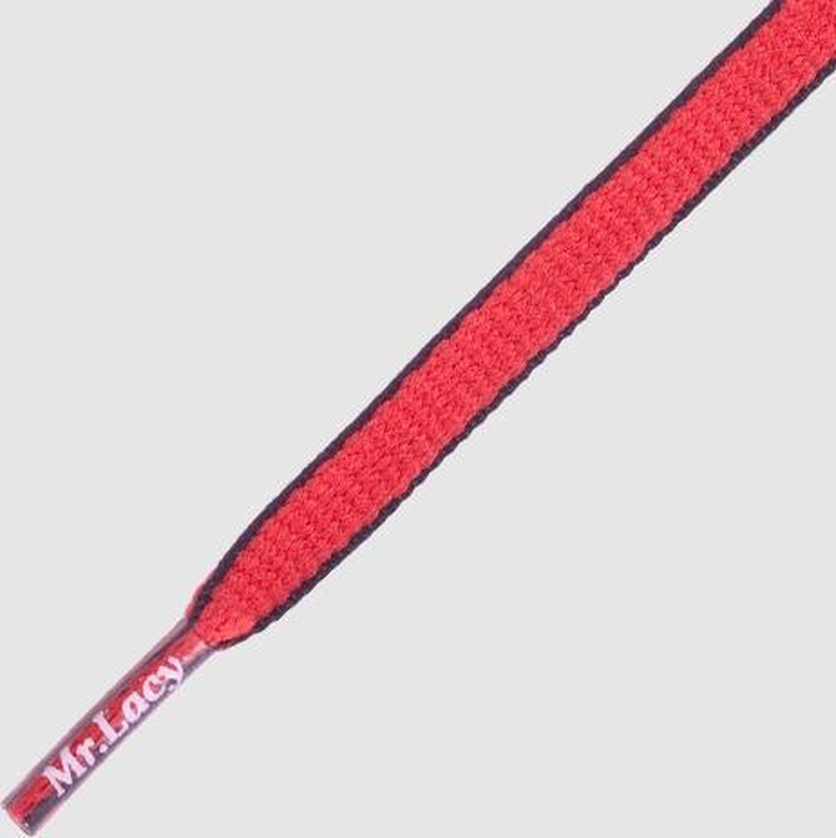 8 mm x 130 cm Ovaal Rood Navy - Slimmies Two Tone Mr.Lacy veters