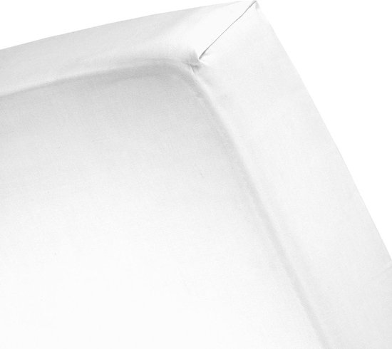 - Hoeslaken (tot 35 cm) - Katoen - 180x210 cm - White | bol.com