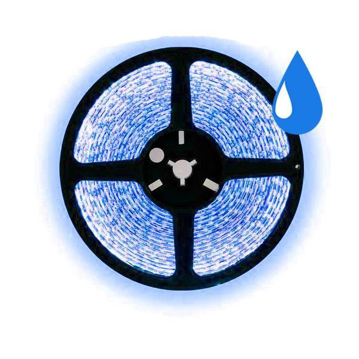5 meter blauw led strip waterproof - IP65 - 60Leds/m - 12V