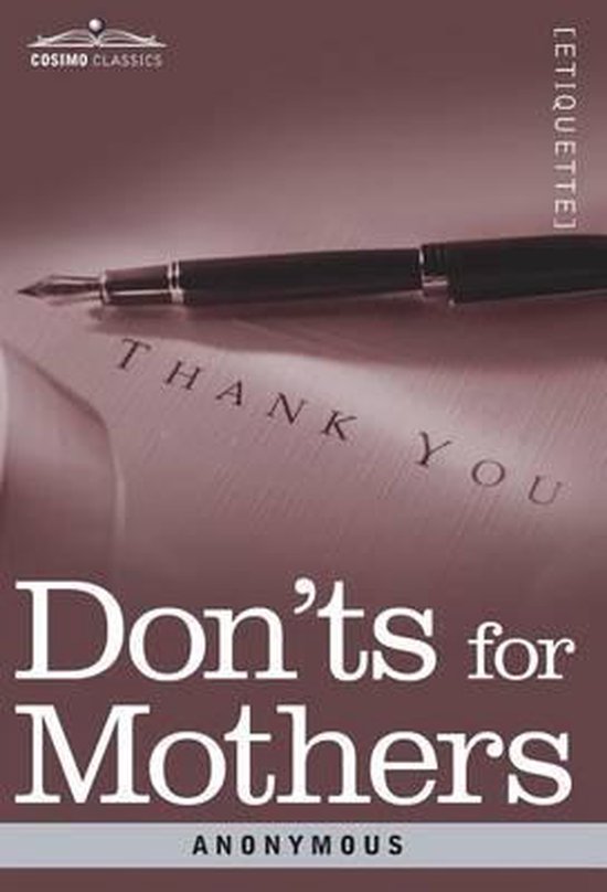 Don'ts for Mothers - cover