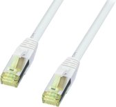 LINDY 47260 RJ45 Netwerkkabel, patchkabel CAT 6a (losse kabel CAT 7) S/FTP 30.00 cm Grijs Snagless 1 stuk(s)