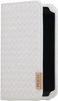 Rock Weaver Side Flip Case White Samsung Galaxy Note II N7100