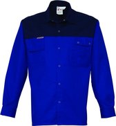 Havep 1569 Hemd lange mouw Korenblauw/Marine maat L