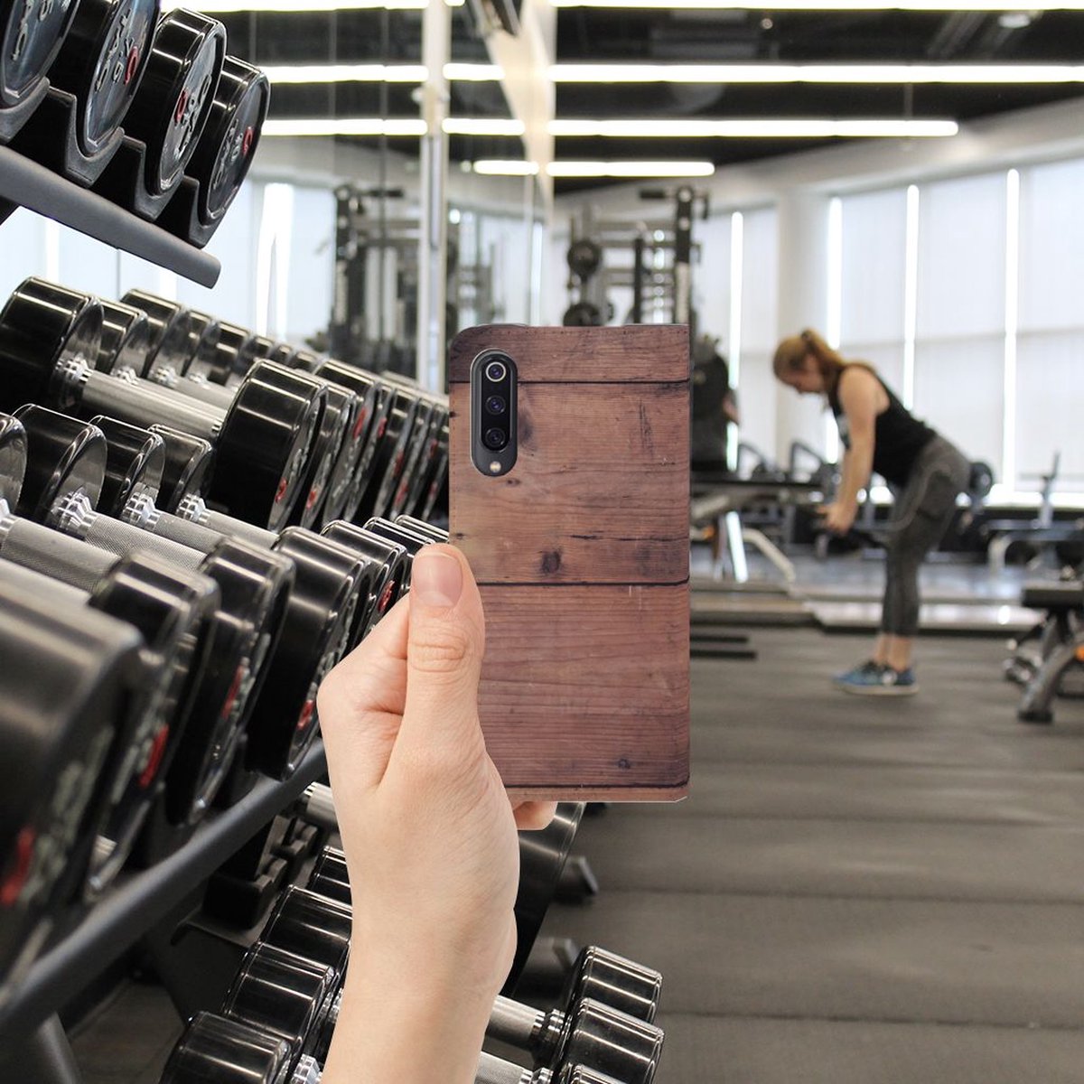 Xiaomi Mi 9 Book Wallet Case Old Wood