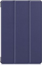 Samsung Galaxy Tab S6 Tri-Fold Hoes Donker Blauw