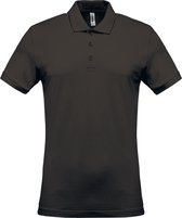 Kariban Piqué-herenpolo korte mouwen K254 - Dark Grey - S