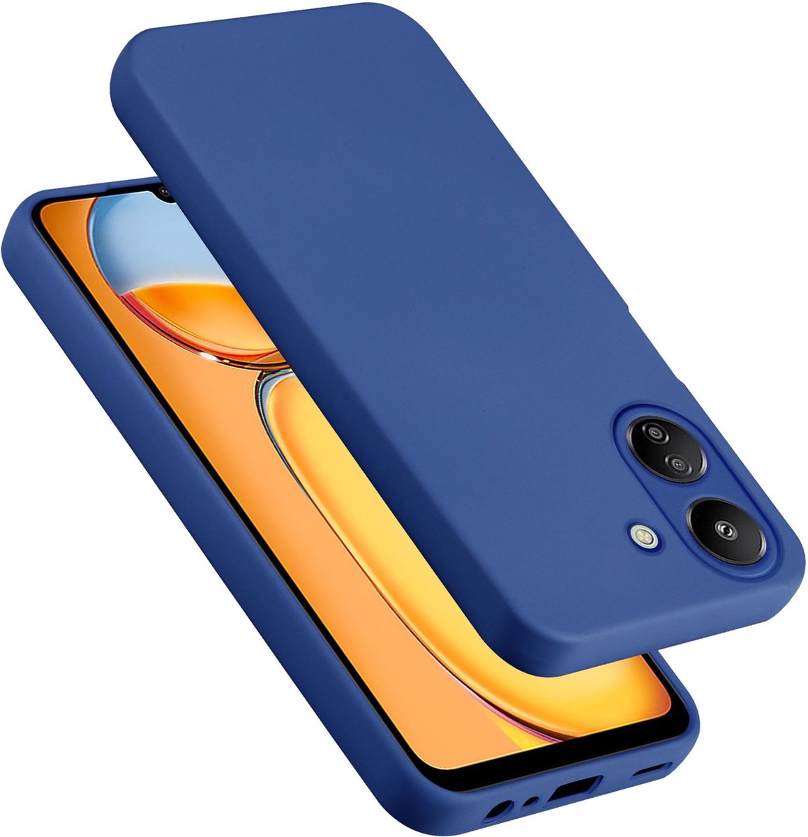 Cadorabo Hoesje geschikt voor Xiaomi Redmi 13C in LIQUID BLAUW - Beschermhoes gemaakt van flexibel TPU silicone Case Cover