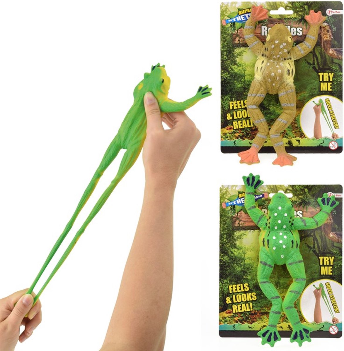 Toi Toys Levensechte kikker op kaart