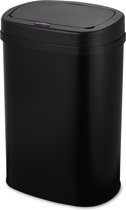 Bol.com Bayt Prullenbak - Prullenbak 60 Liter - Prullenbak met Sensor - Vuilnisbak - Afvalbak - Metaal - Zwart aanbieding