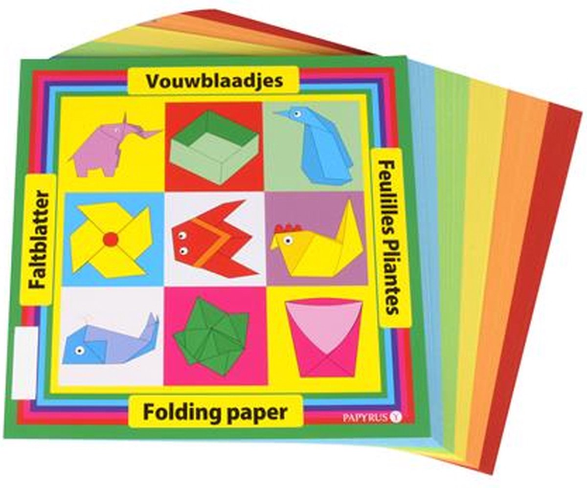 Vouwblaadjes 20x20cm (90 vel) - Meerdere Kleuren — afbeelding 4