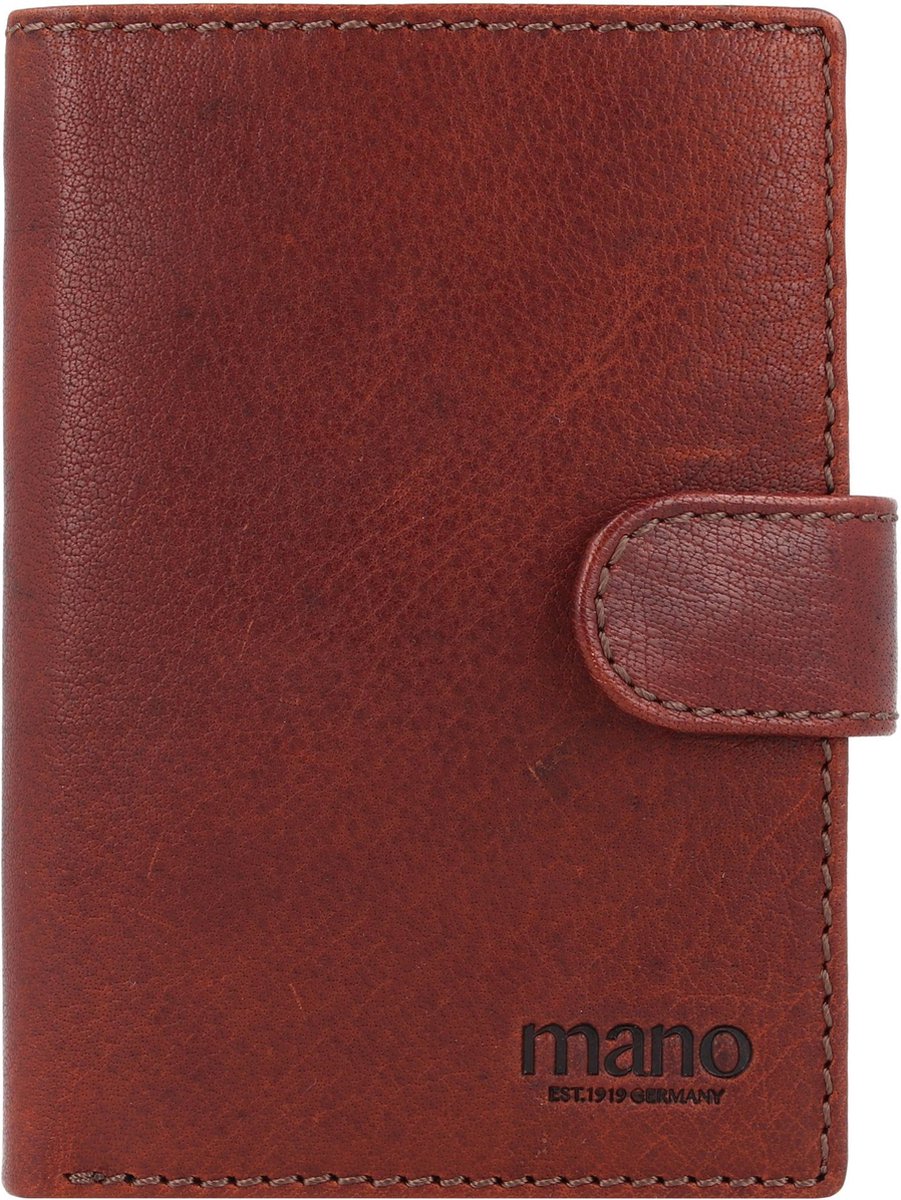 mano Leren Portemonnee Don Simon Coin Wallet with Flap Brown Bruine