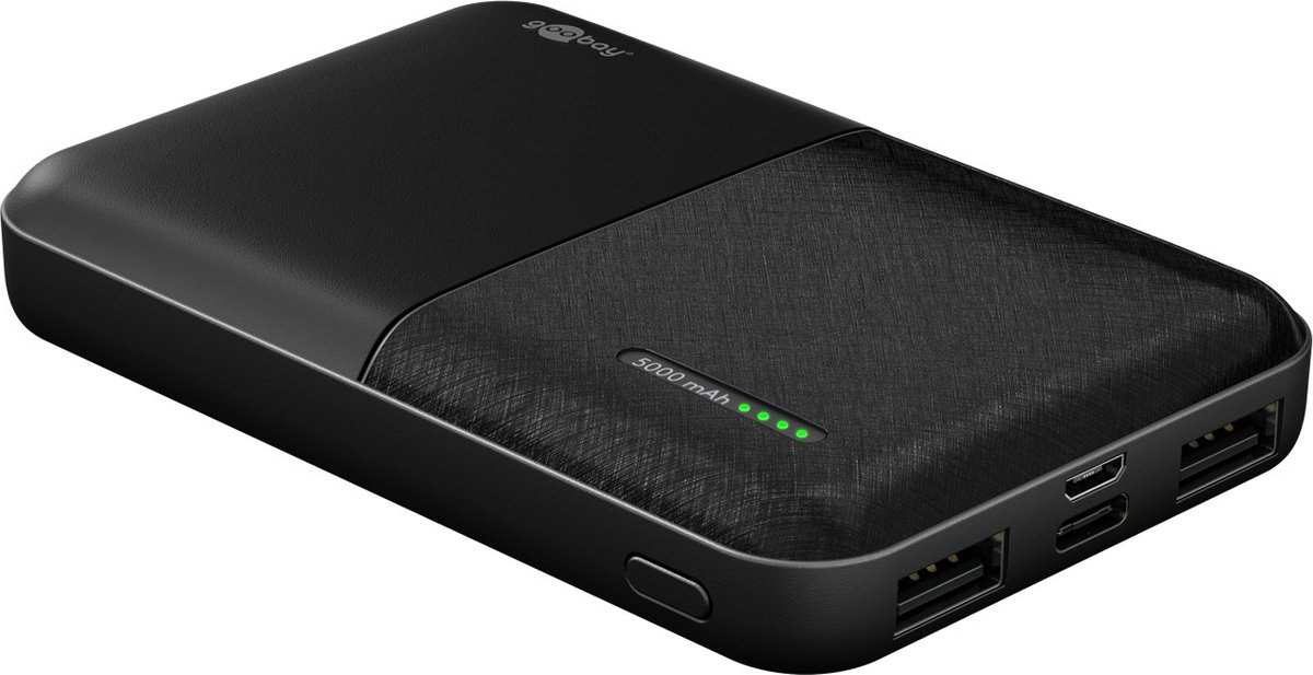 goobay Power Bank Compact 5,000 mAh powerbank
