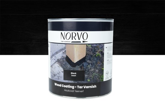 Wovar Norvo | Hout Teer Zwart | 0,75 liter | Per Stuk