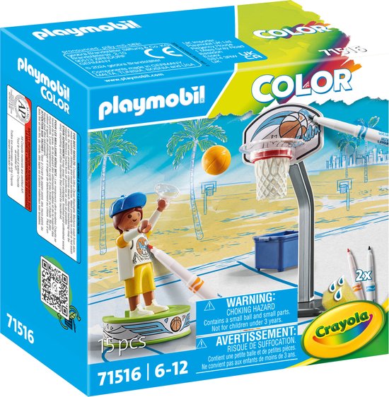Skater met basketbal