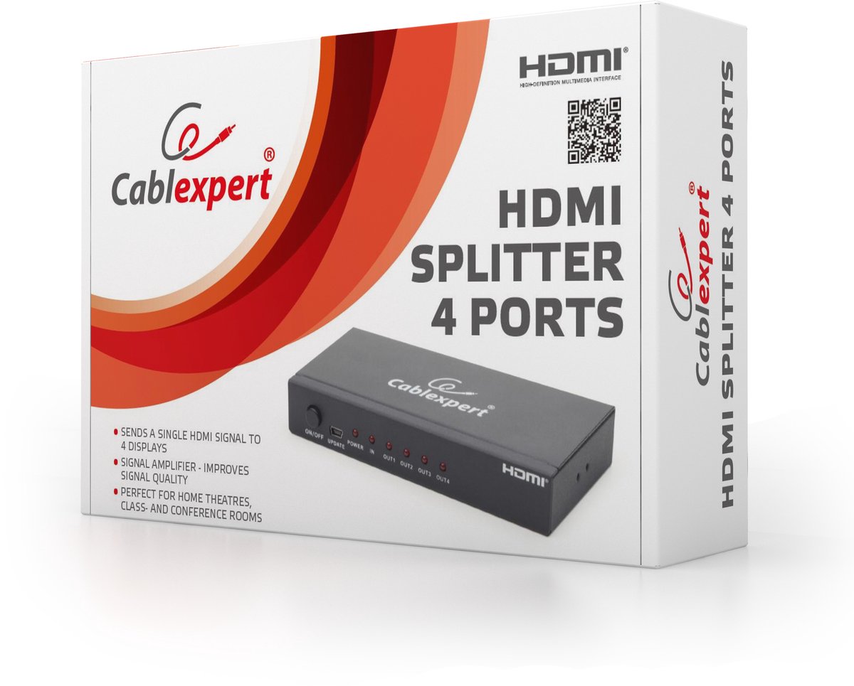 4-poorts HDMI splitter