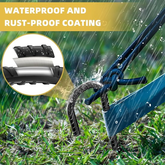 Piquets De Tente Renforcés En Acier Galvanisé, Ancrages Au Sol