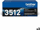 Brother toner, 12.000 pagina's, OEM TN-3512, zwart 3 stuks