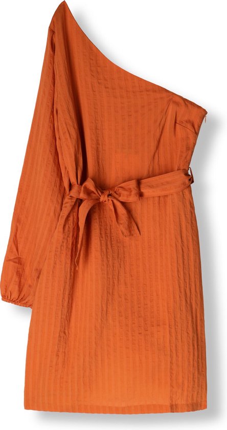 Another Label Dua Dress L/s Jurken Dames - Rok - Jurk - Oranje