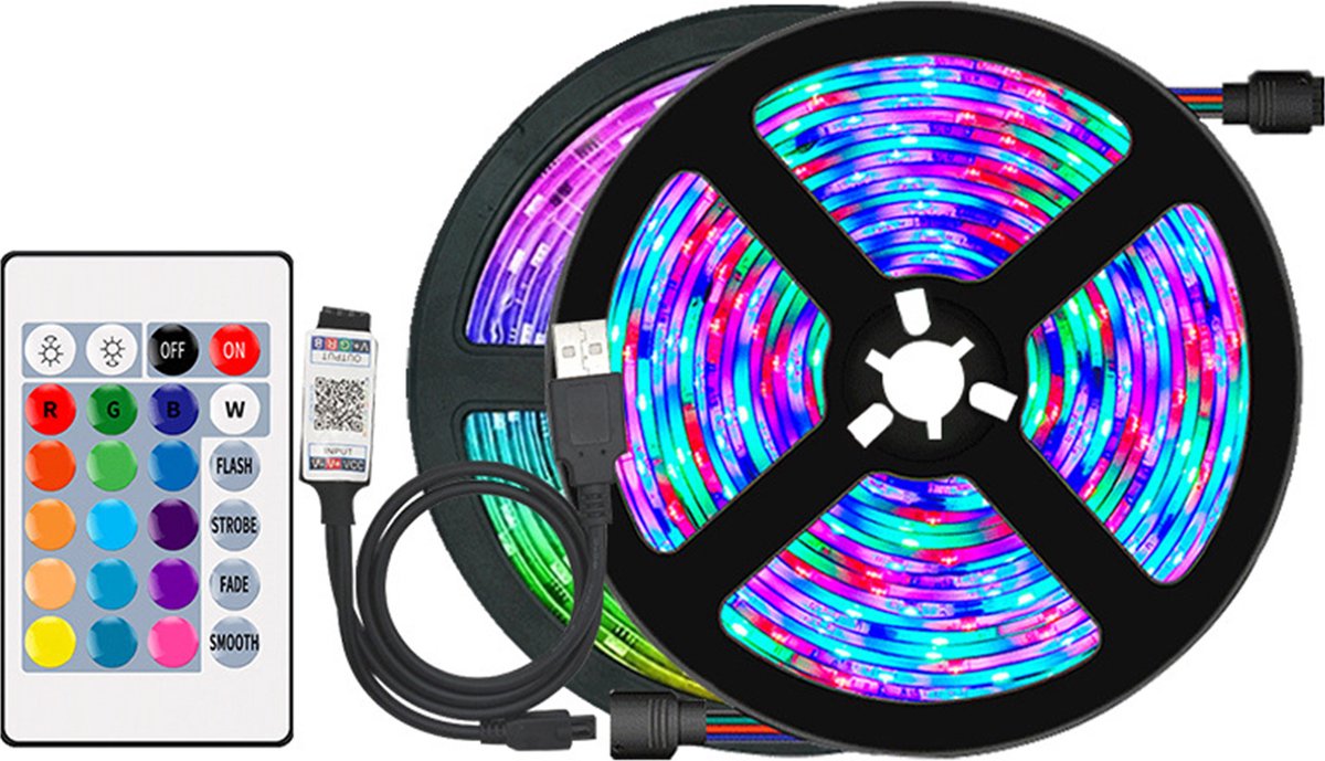 Xd Xtreme - Moodlight 5 meter - USB - Met afstandsbediening - RGB - DIY - backlight voor televisie - energiezuinig - led