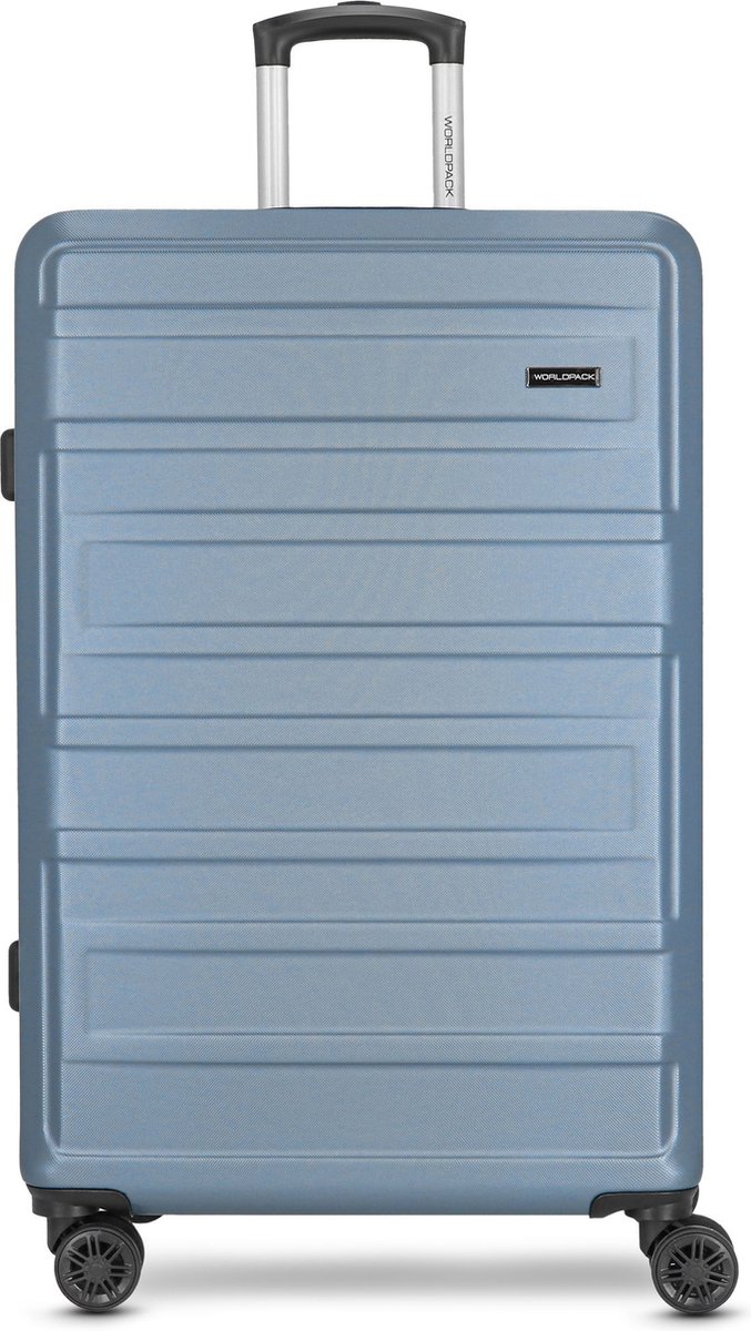 Worldpack New York 2.0 4 wielen Trolley L 76 cm - Harde bagage - Combinatieslot - blue-metallic
