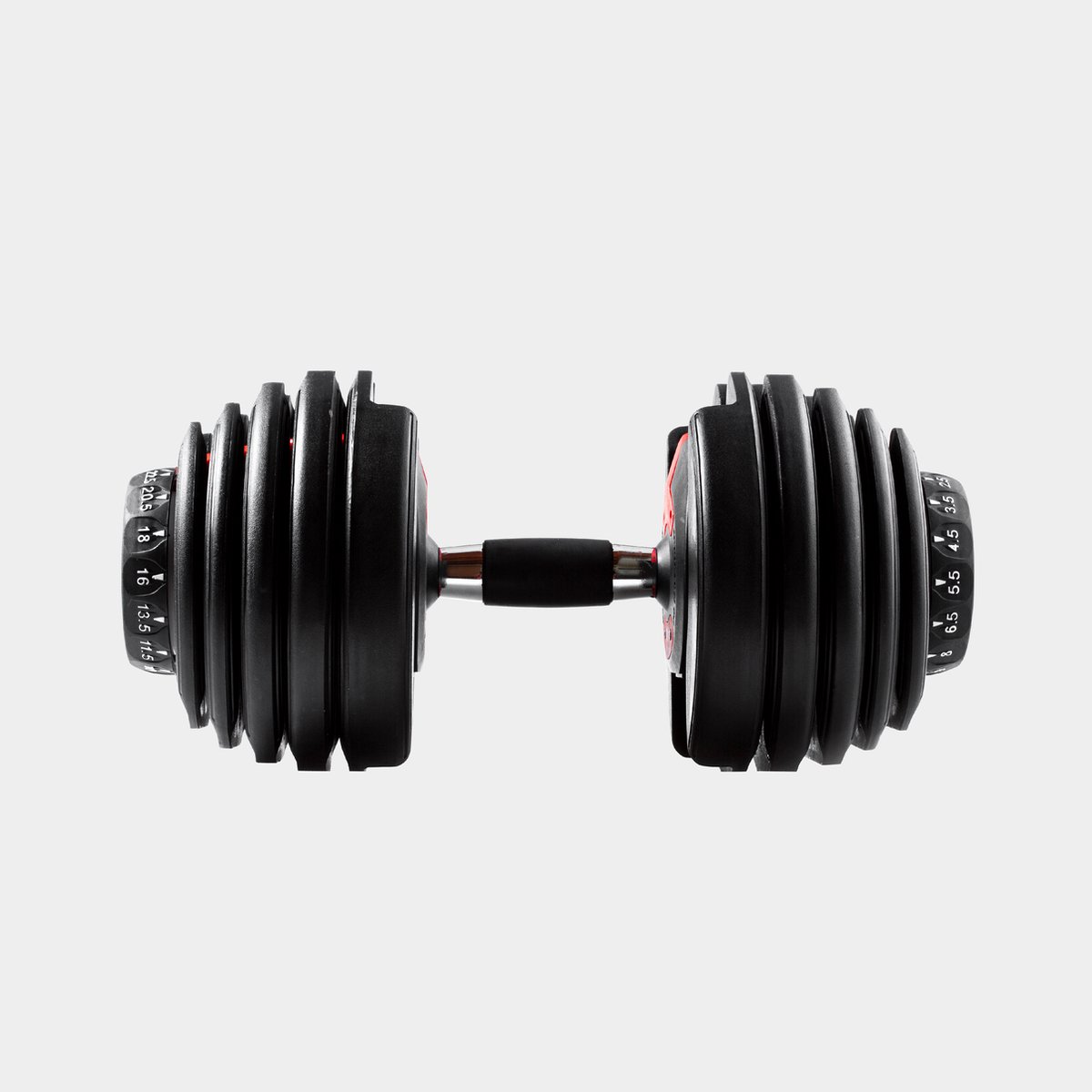ZEUZ 1 Stuk Verstelbare Dumbell 2.5 KG t/m 24 KG - Gewichten Halterset – Fitness Sport Set – Conditie & Krachttraining – Halters – foto 4
