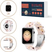 Bandjes Planet® Luxe Resin Bandje - Geschikt voor Apple Watch 1-9 & SE - Voor Maten iWatch 38mm, 40mm, 41mm